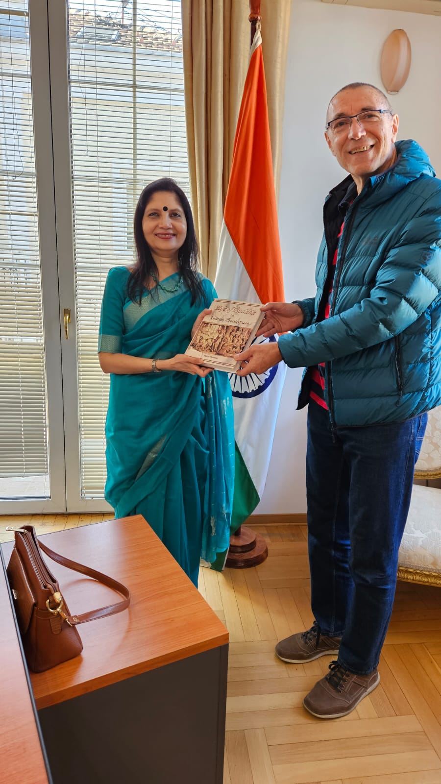 Embassy of India gifted books to the library of the Faculty of Philology in University of Belgrade, Theravada Buddhist Community Centre in Novisad, the Adligat Library, Museum of Serbian Literature Book and Travel Museum, Belgrade, to the Students and teachers of Branko Radicevic Elementary School, Belgrade and Maya Media, Belgrade to publicize Indian history, Culture and Tradition - 19 October 2023