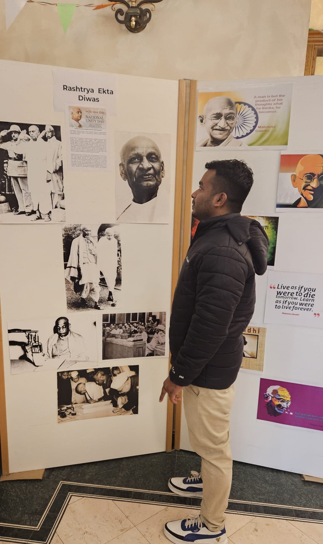 Exhibition organised by the Embassy on National Unity Day, celebrating India’s strength in unity and honouring Sardar Vallabhbhai Patel