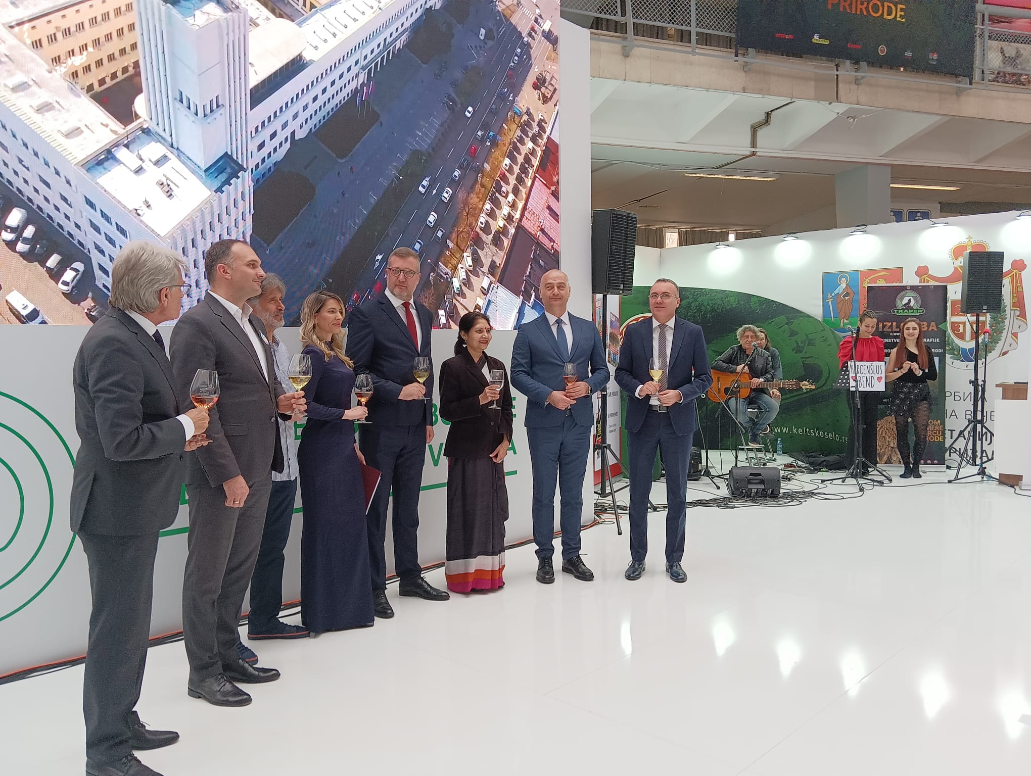 Ambassador Ms. Shubhdarshini Tripathi attended the opening ceremony of 45th International Tourism Fair on 22 February 2024 where embassy of India in Belgrade partnered with the Vojvodina province for the 45th International Tourism Fair in Belgrade and set up an India corner - 22 February 2024.