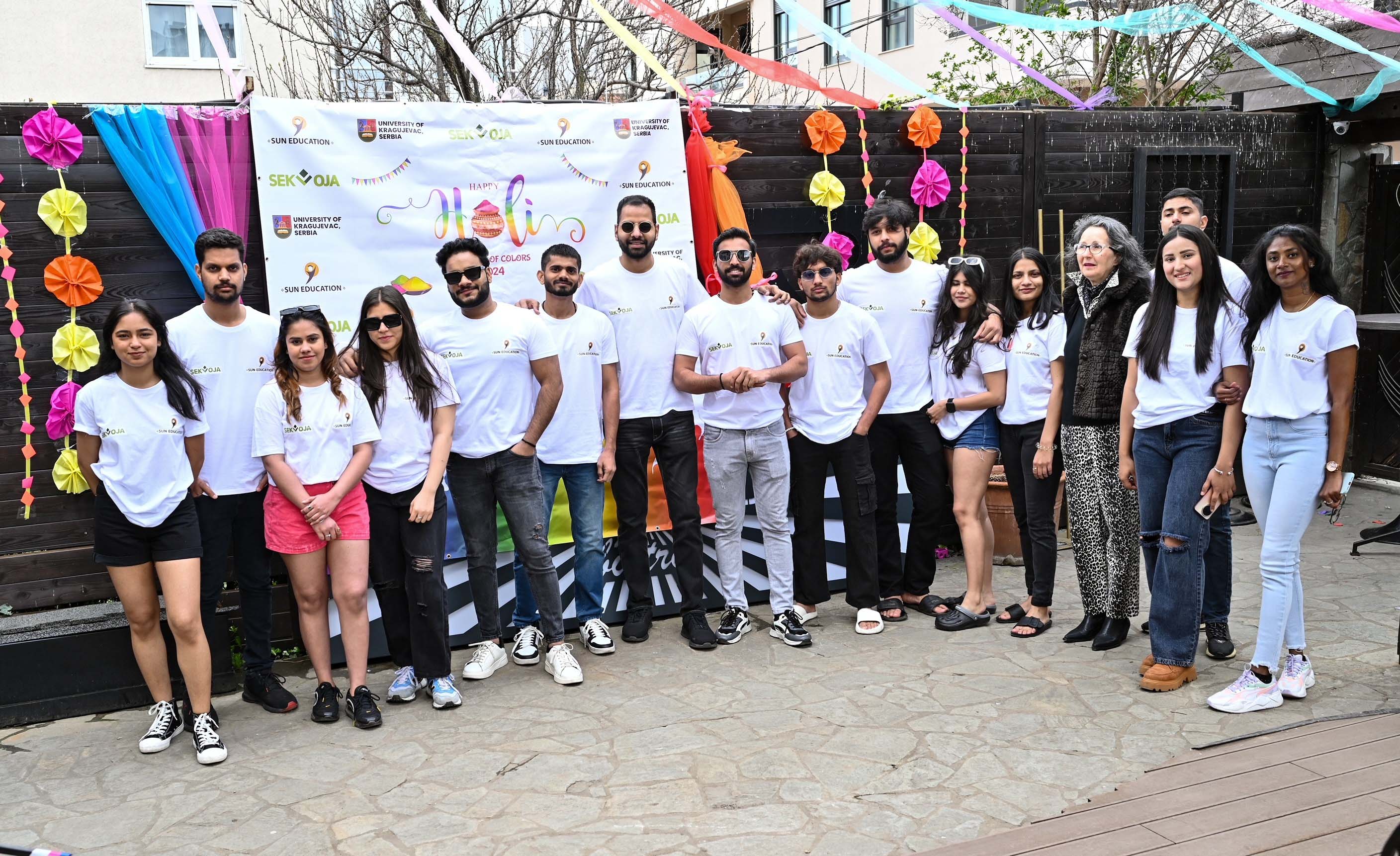 Celebration of Holi 2024 at Kragujevac and Nis in Serbia by Indian Medical Students - 25 March 2024.