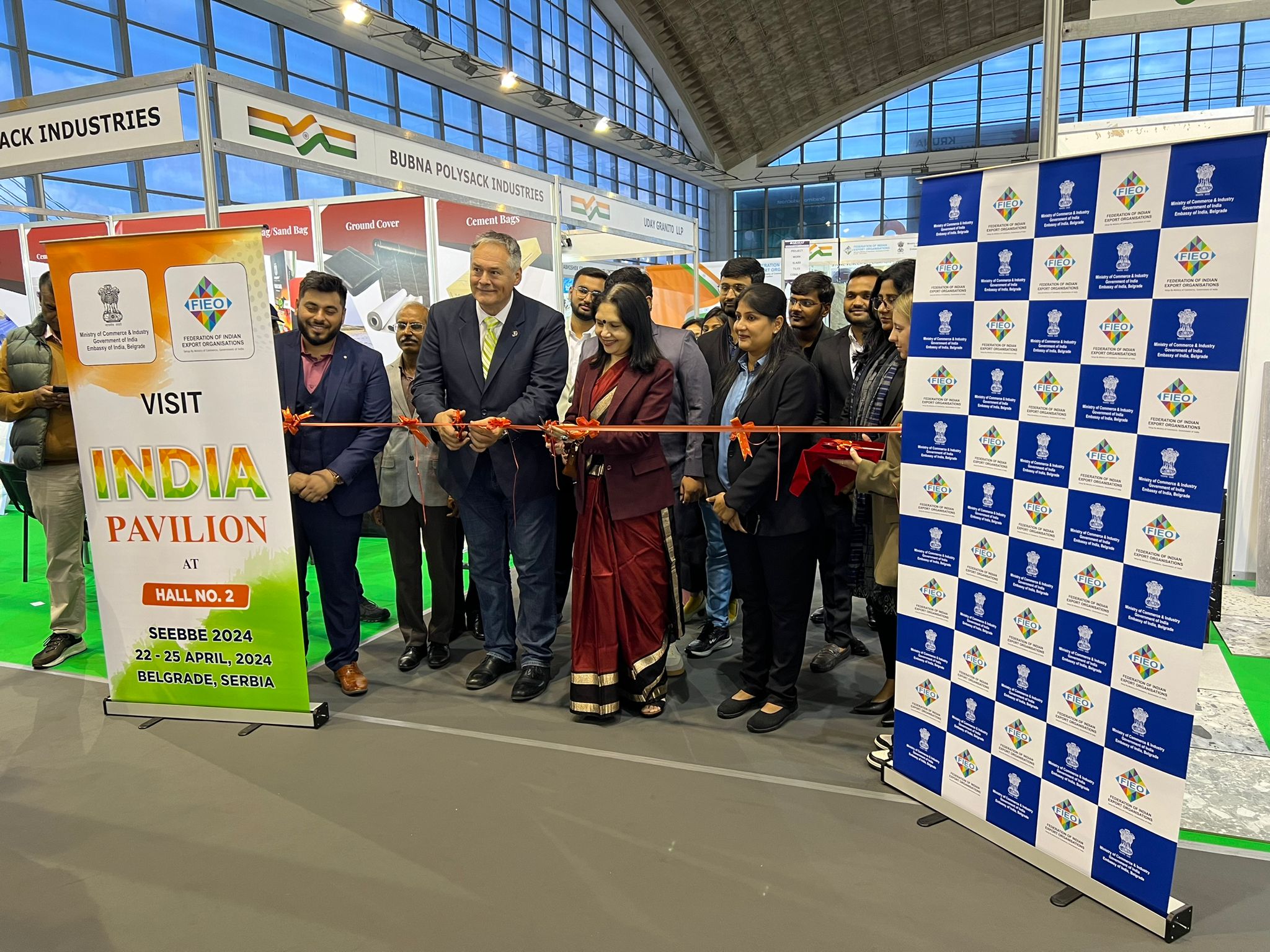 Ambassador Ms. Shubhdarshini Tripathi inaugurated the India pavilion at the Belgrade Building Expo from 22-25 April 2024 - 22 April 2024