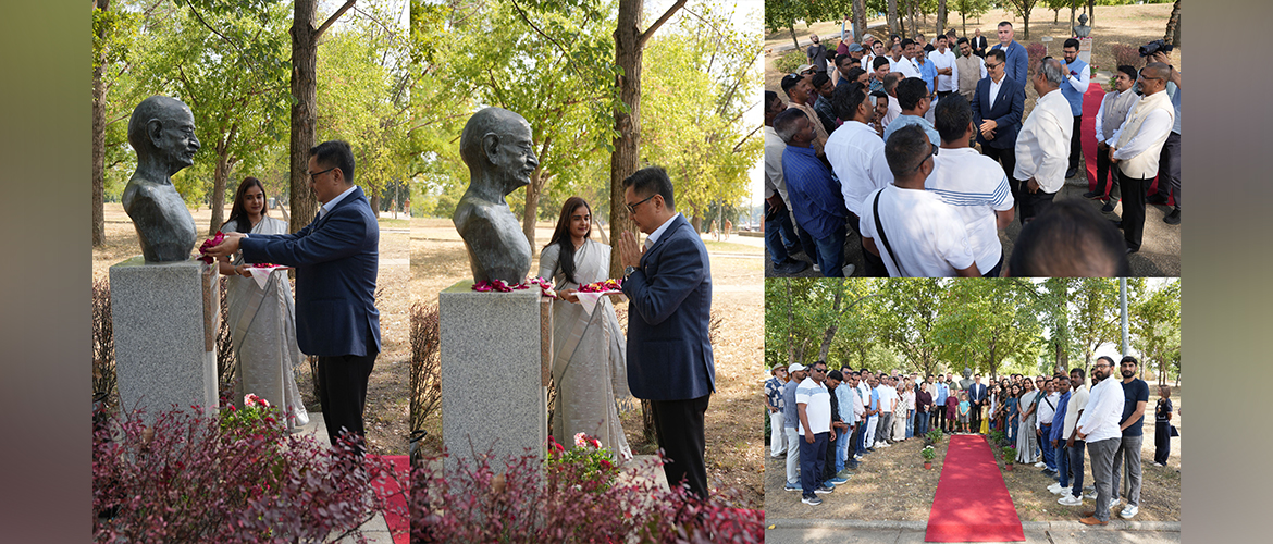  Hon’ble Union Minister for Parliamentary Affairs and Minority Affairs, Shri Kiren Rijiju paid floral tributes at the bust of Mahatma Gandhi ji in Belgrade, Serbia. Hon’ble Minister also interacted with members of the Indian diaspora and friends of India in Serbia, on 30th August 2026
