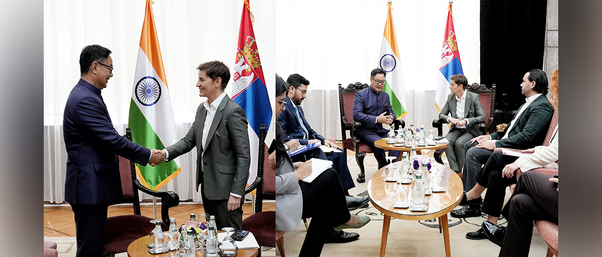  Hon’ble Union Minister for Parliamentary Affairs and Minority Affairs, Shri Kiren Rijiju had a warm & meaningful meeting with H.E. Ana Brnabic, President (Speaker) of the National Assembly of the Republic of Serbia, on 01st September 2026