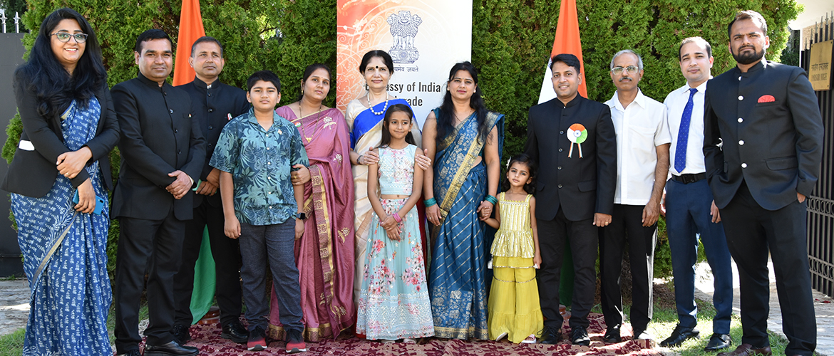  Ambassador with India based officials celebrating Independence Day of India on 15th August, 2025