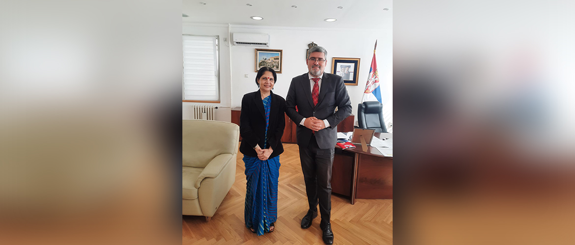  Ambassador met with H.E. Mr. Nemanja Starovic, Minister for Labour, Employment, Veterans and Social Affairs on 17th September 2024
