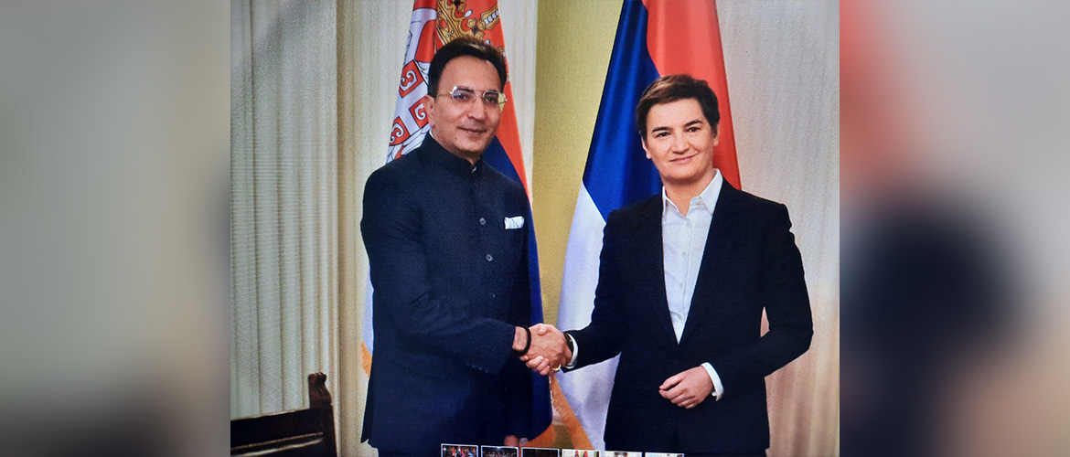  Shri Jitin Prasada, Hon'ble Minister of States, E&IT and C&I, Government of India met with Ms. Ana Brnabic, Hon'ble Speaker of National Assembly of Republic of Serbia.