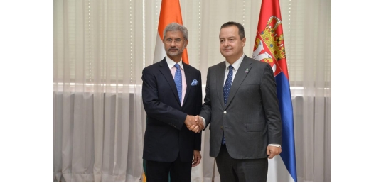  Hon&#8217;ble EAM Dr. S. Jaishankar meets First Prime Minister and Foreign Minister of the Republic of Serbia H.E. Mr.  Ivica Da&#269;i&#263; in Belgrade
