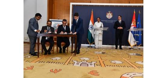  Vice President and Aleksandar Vucic, President of Serbia witness signing of Agreements in Serbia (September 15, 2018)
